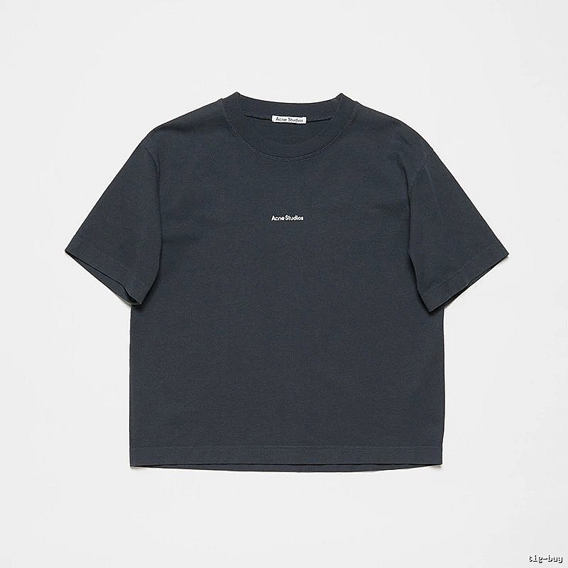 Acne Studios 2090-80 Black Style Ac908042 Stockholm Logo T-Shirt Logo Detail