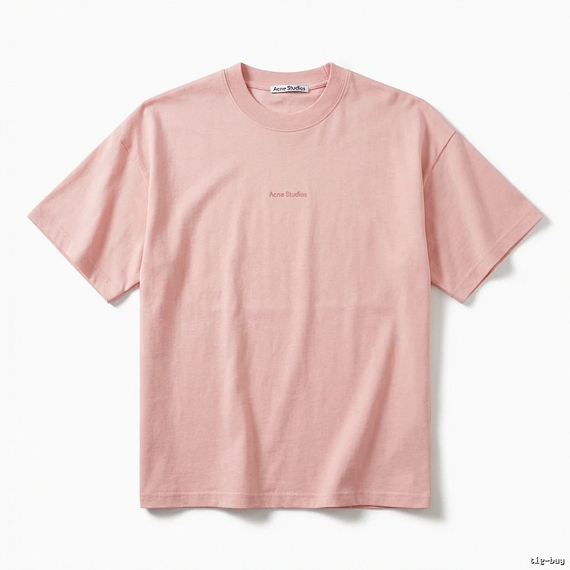 Acne Studios minimalist style pink T-shirt