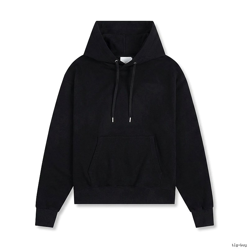AMI Basic Style Simple Black Hoodie