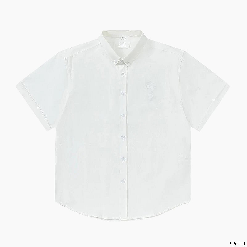 AMI Minimalist Style White Shirt