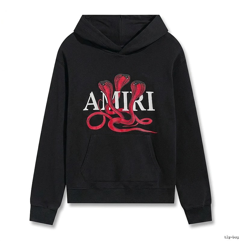 AMIRI black hoodie with snake print