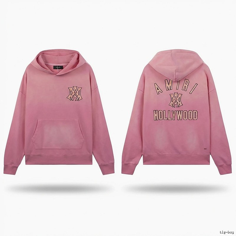 AMIRI Hollywood-style pink sweatshirt