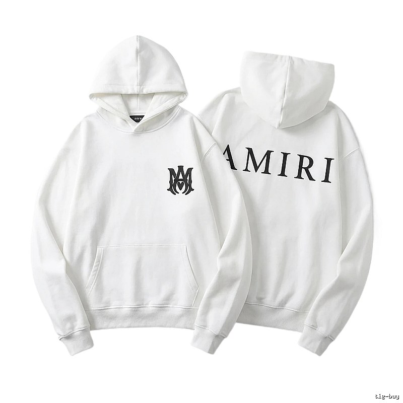 AMIRI minimalist style white hoodie