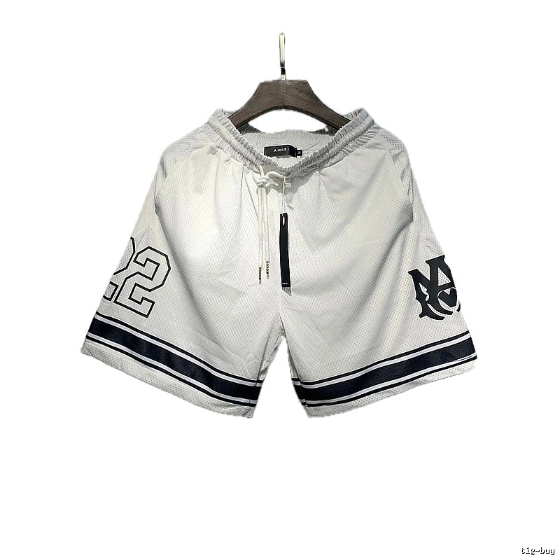 AMIRI Street Style White Mesh Athletic Shorts