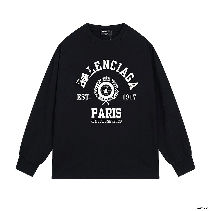 Balenciaga retro black long-sleeve