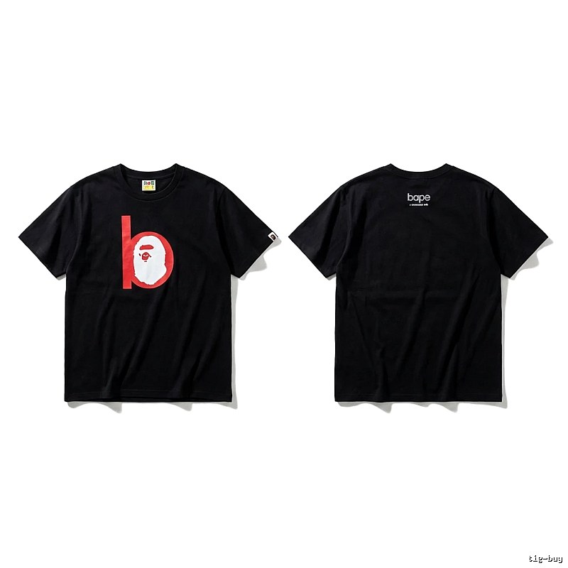 Bape Ape Head Minimalist Style Black T-shirt