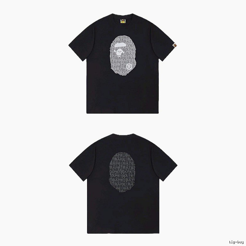 Bape Ape Head Trendy and Cool Black T-shirt