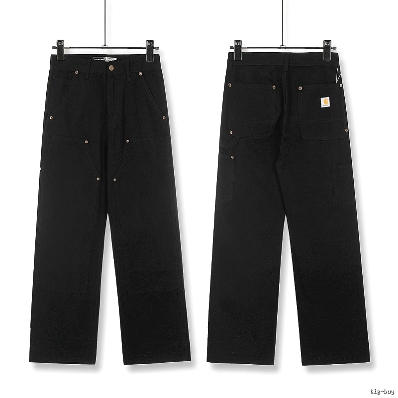 Carhartt workwear style black long trousers