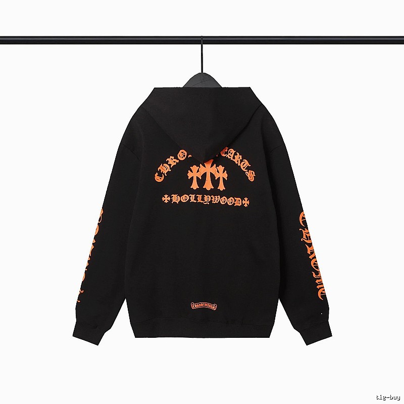 Chrome Hearts 2089-67 Black Cross Graphic Hoodie Color Pop