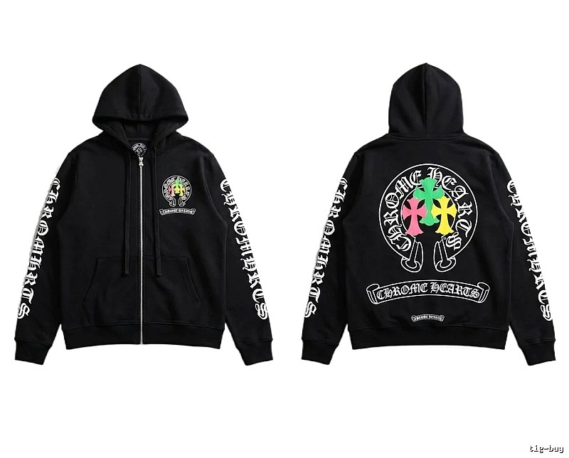 Chrome Hearts Colorful Retro Style Sweatshirt