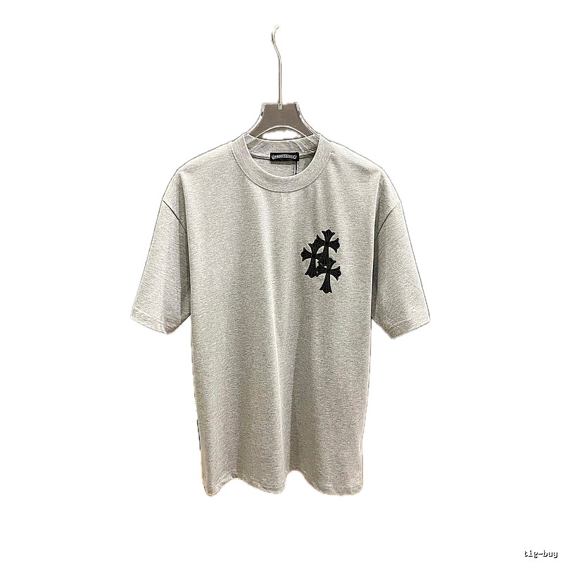 Chrome Hearts Cross Flower Grey T-shirt