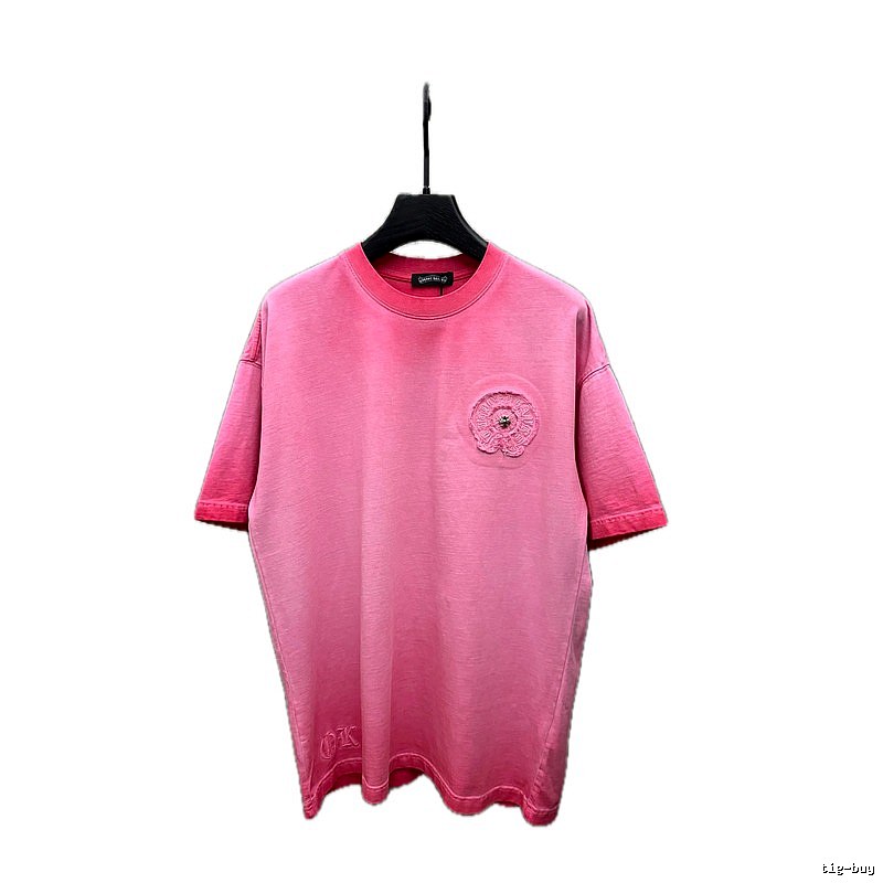 Chrome Hearts Retro Style Pink T-shirt