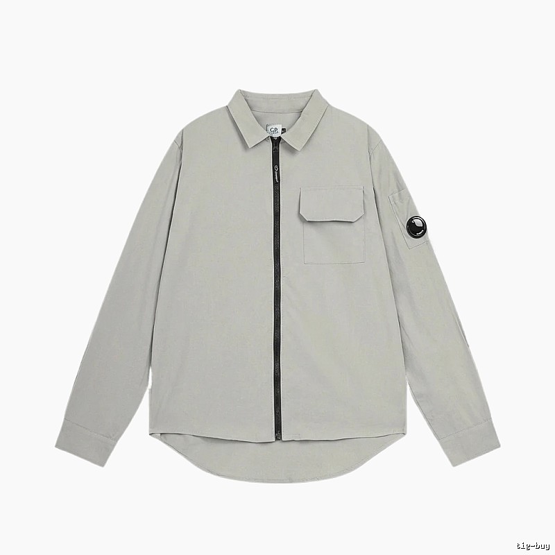 C.P. Grey Workwear-style Shirt