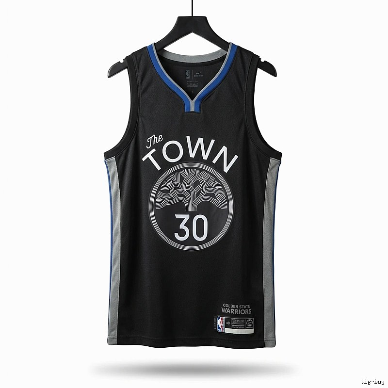Curry's No. 30 black basketball jersey.