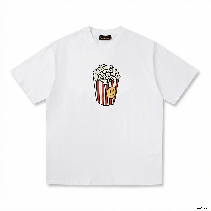 DREW Popcorn Print White T-shirt