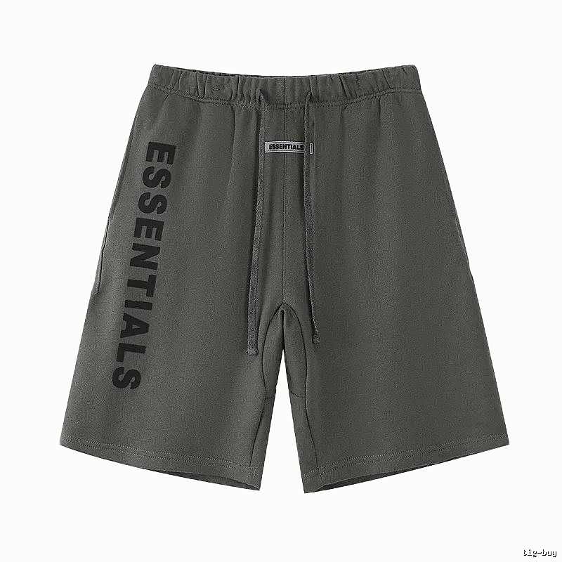 ESSENTIALS Letter Style Dark Grey Shorts