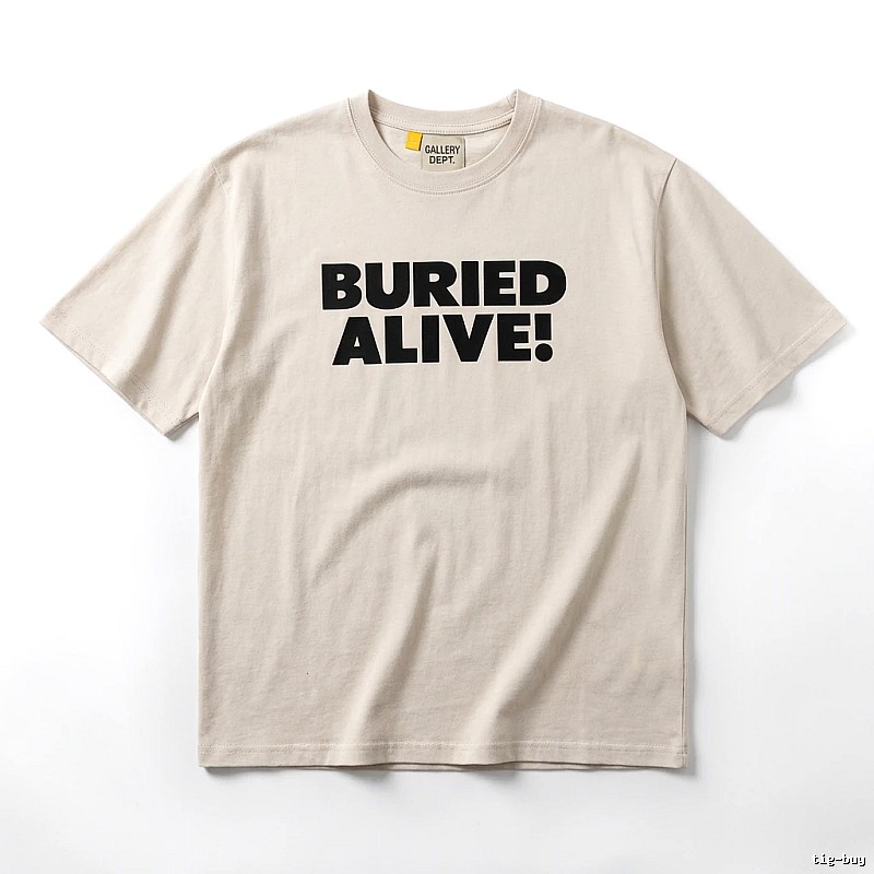 Gallery Dept. Alphabet Style Beige T-shirt