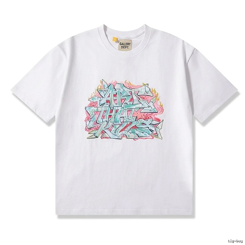 Gallery Dept Graffiti Style White T-shirt