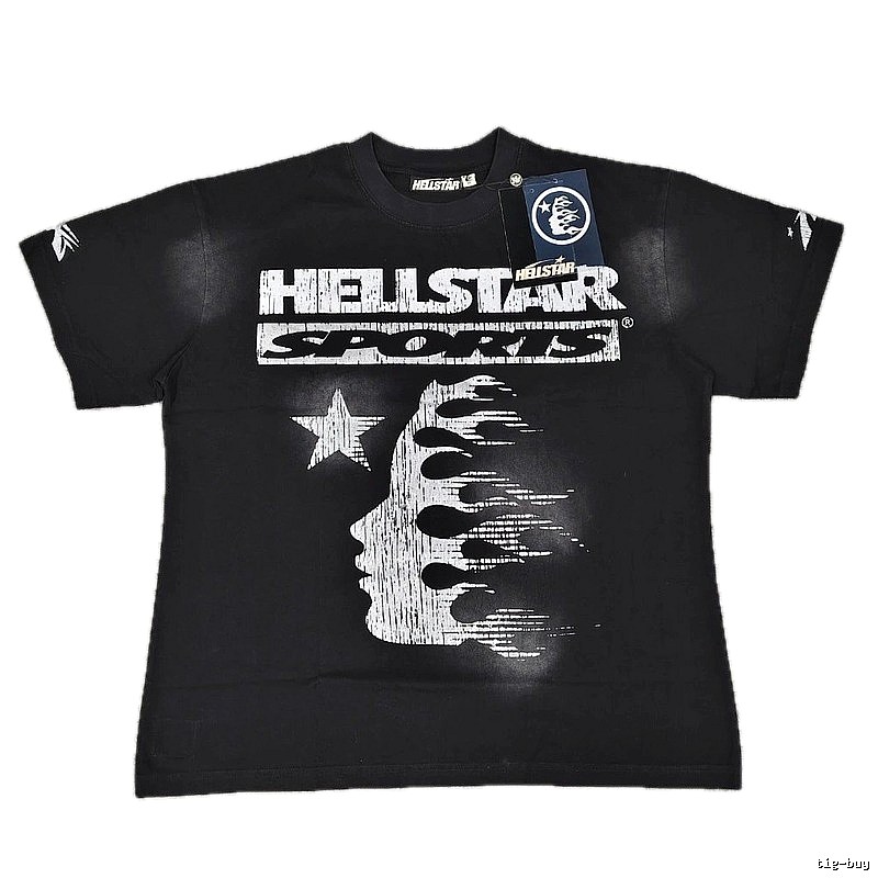 Hellstar Sports Street Style Black Short-sleeve T-shirt