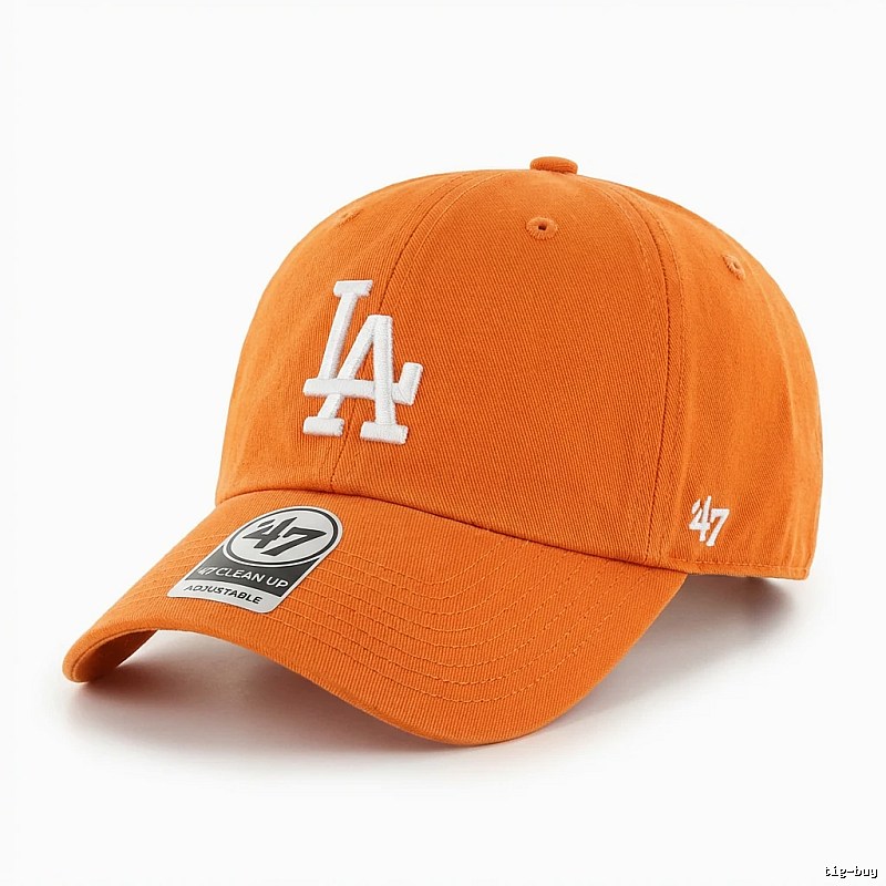 MLB baseball style orange baseball cap
