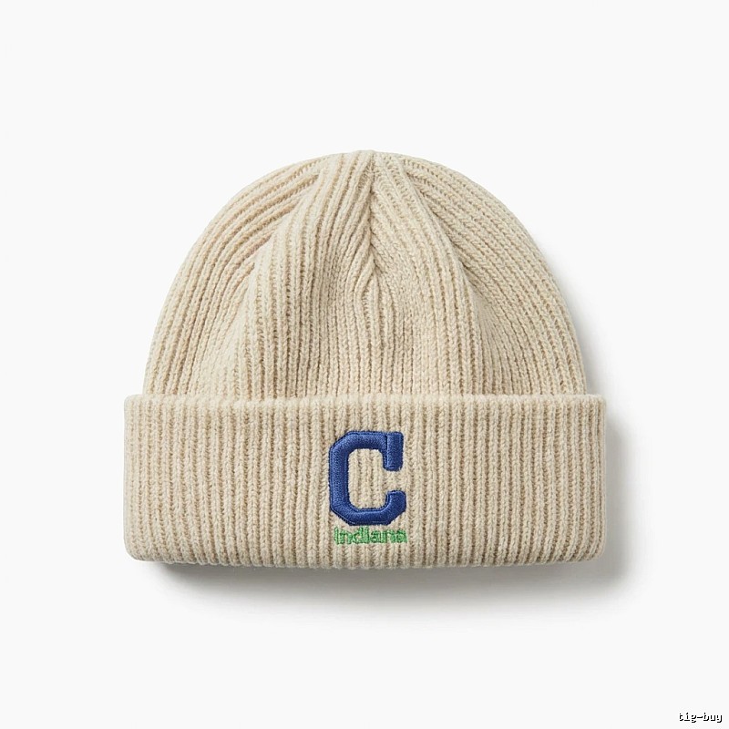 MLB letter minimalist style beige hat