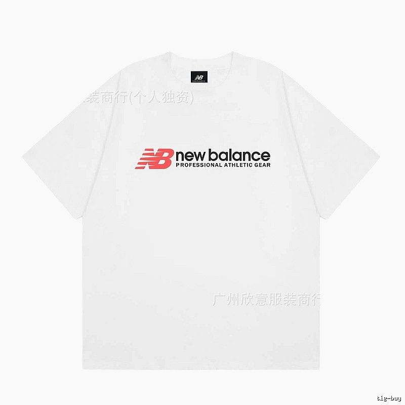 New Balance Sports Casual Style White Short-sleeve T-shirt