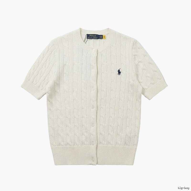 Ralph Lauren Polo white knitted cardigan