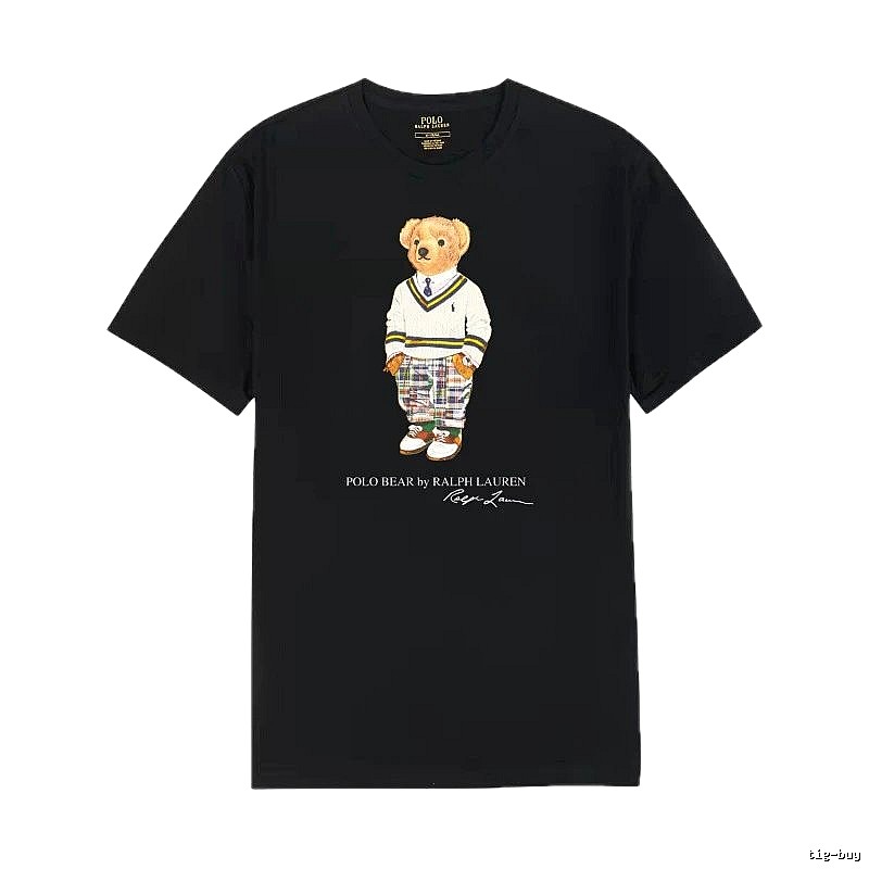 Ralph Lauren's Bear Series Black T-shirt
