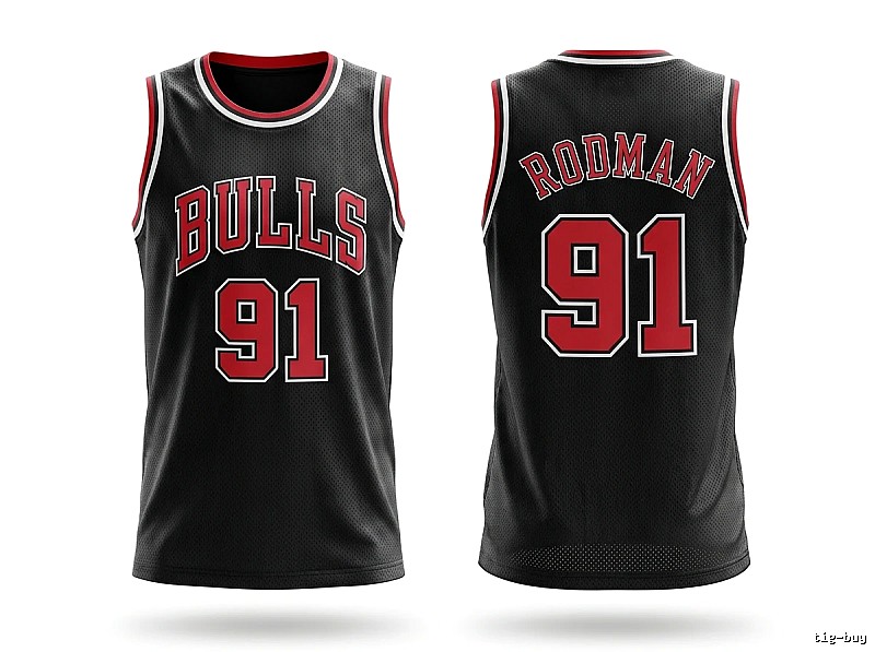 Retro-style jersey of Dennis Rodman of the Michael Jordan