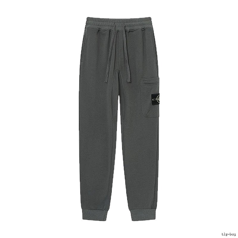 Stone Island Classic Street Style Dark Grey Jogger Sweatpants