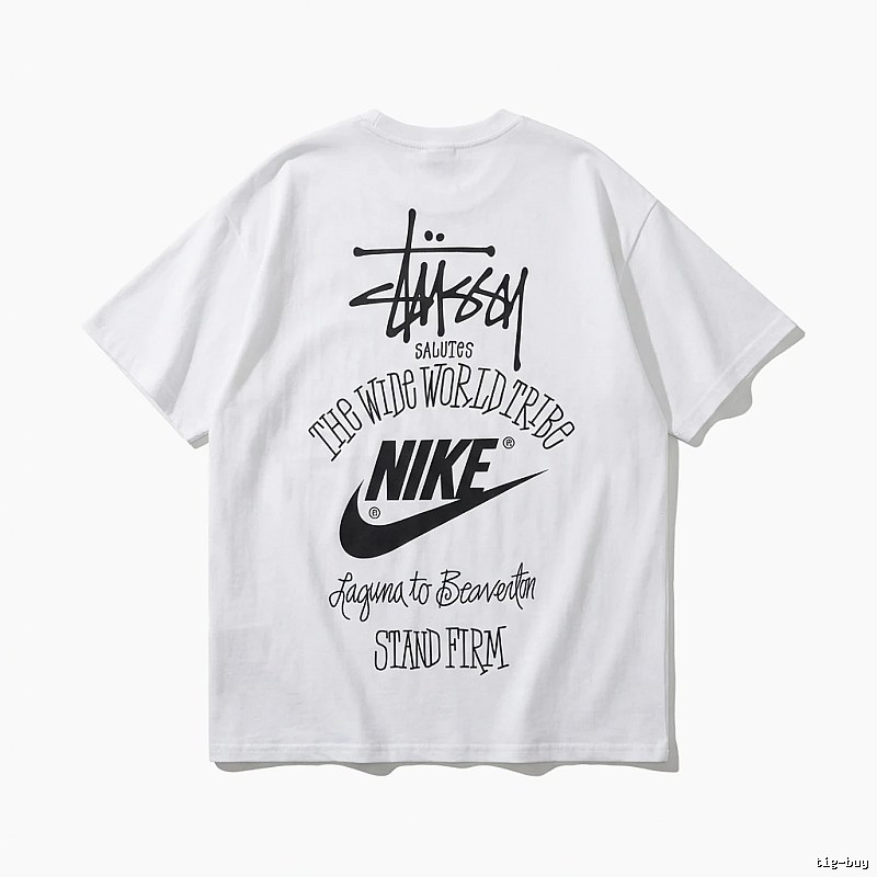 Stussy Co-branded Simple White T-shirt