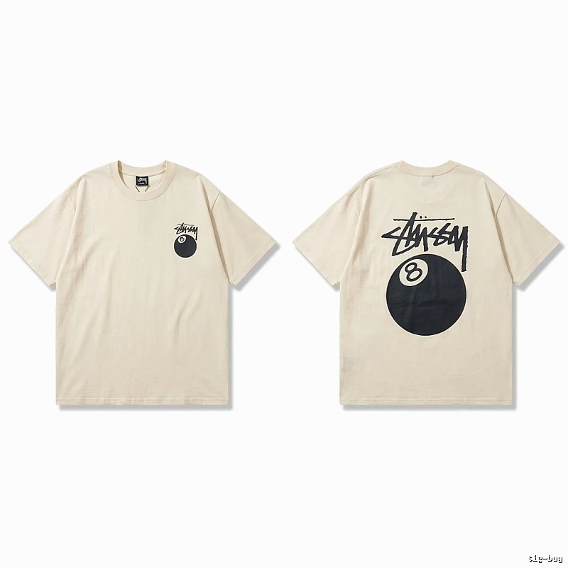 Stussy No.8 Ball Series Retro-Style T-Shirt