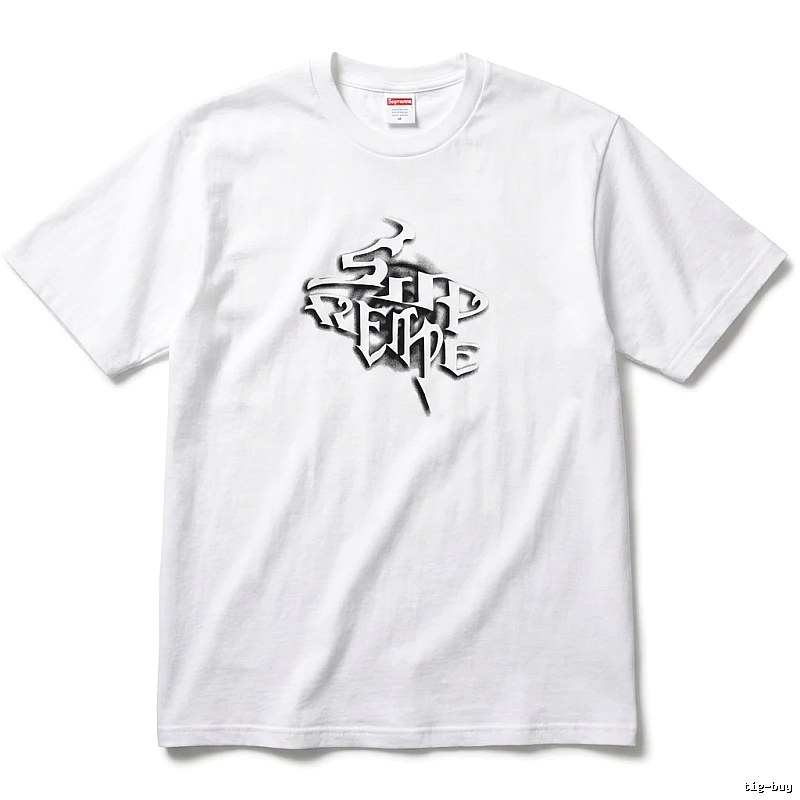 Supreme Gothic Style White T-shirt