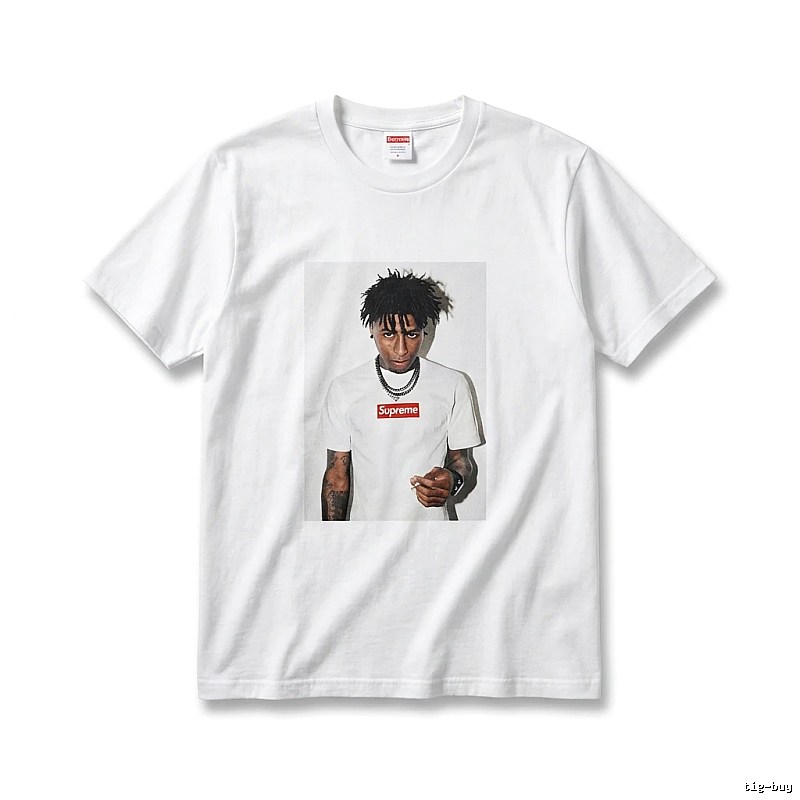 Supreme Portrait Print Style White T-shirt