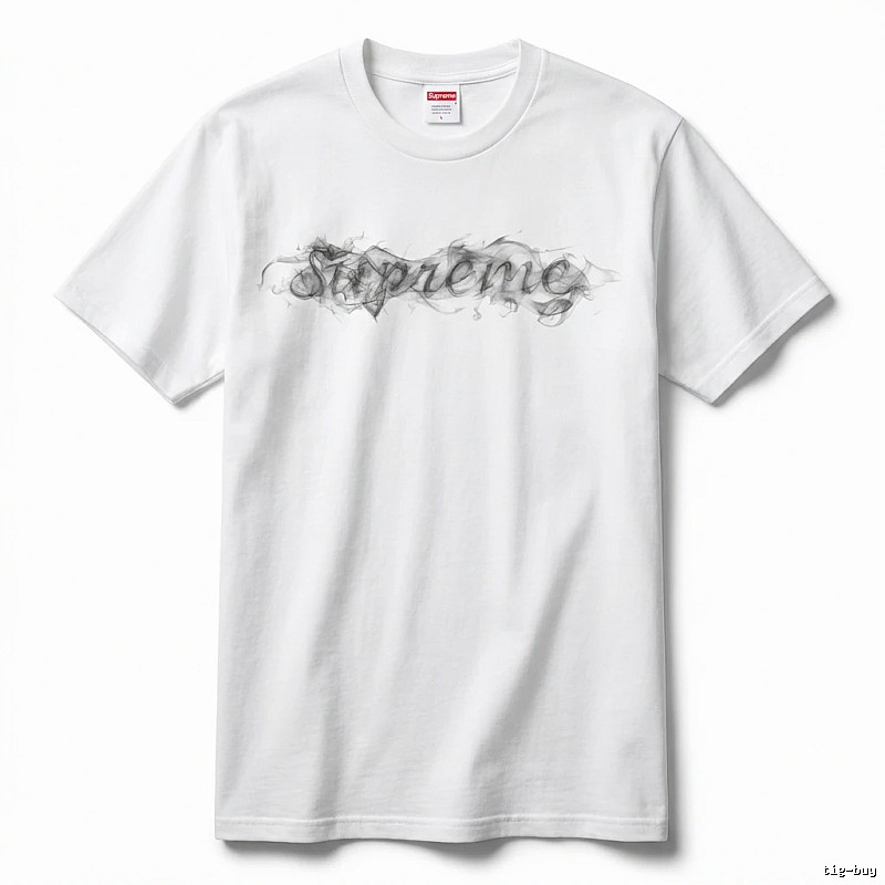Supreme Smoke Style White T-shirt