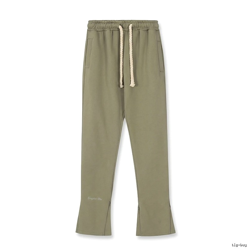 SynaWorld casual style olive green trousers