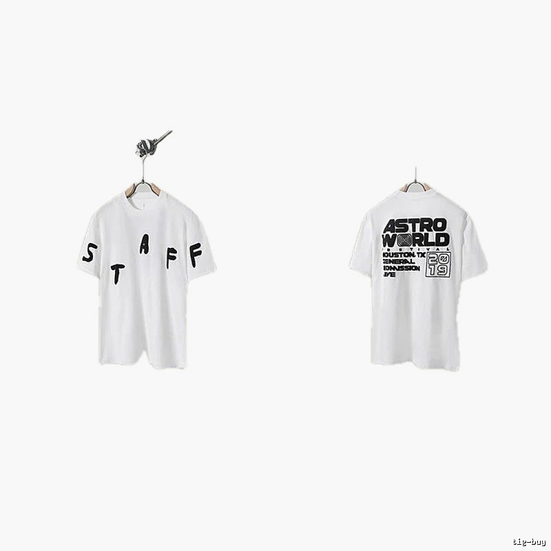 Travis Scott AstroWorld Street Style White T-Shirt