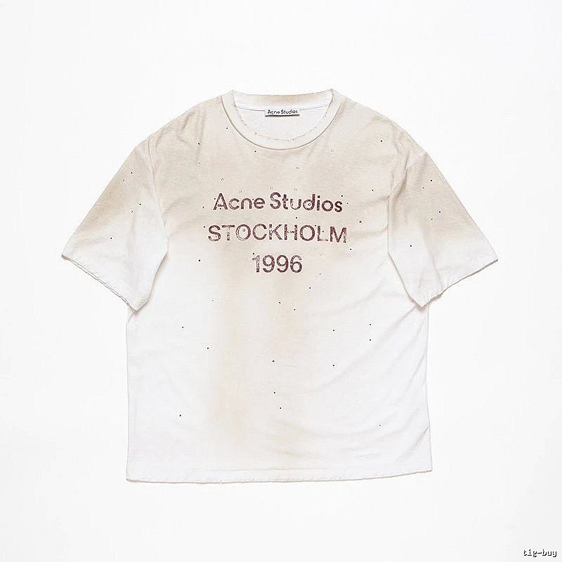 Acne Studios 2090-80 White Style Ac908056 Stockholm Logo T-Shirt Layered Outfit