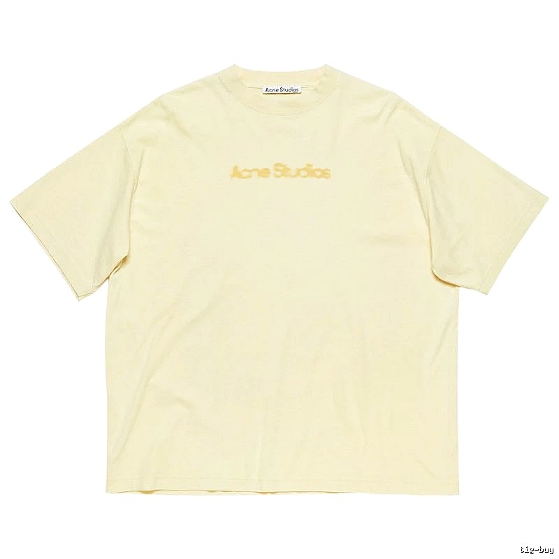 Acne Studios 2090-80 Yellow Style Ac908039 Stockholm Logo T-Shirt Everyday Rotation