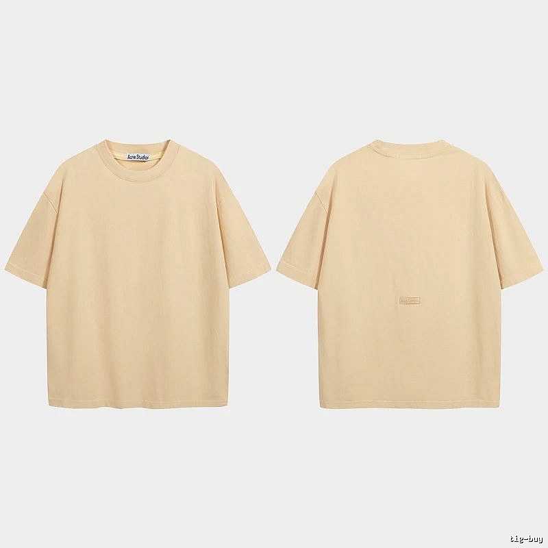 Acne Studios 2090-80 Yellow Style Ac908040 Stockholm Logo T-Shirt Match Day