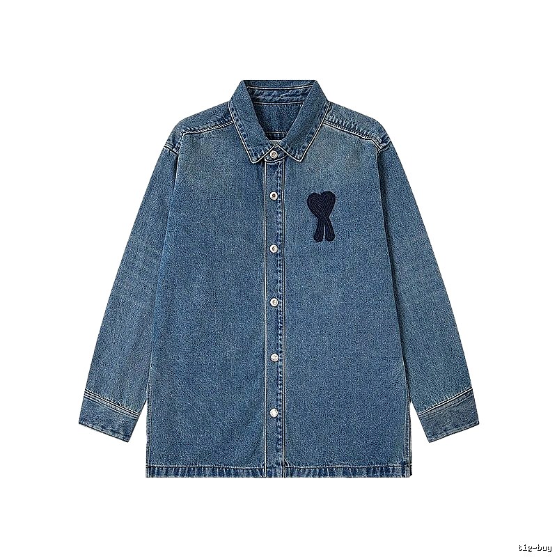 AMI Love Denim Shirt
