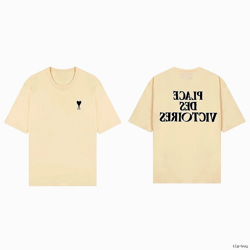 AMI Love Print Short-sleeve Shirt