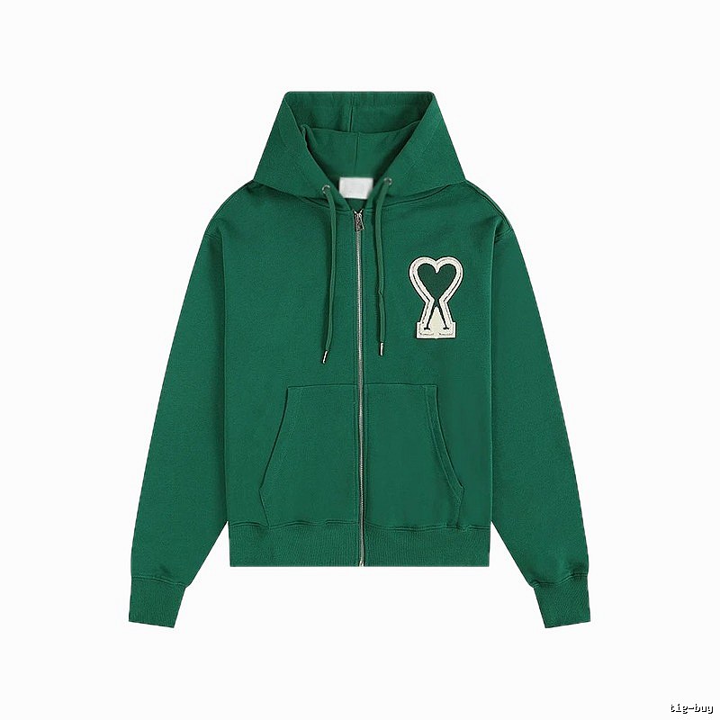 AMI Love Series Green Hoodie