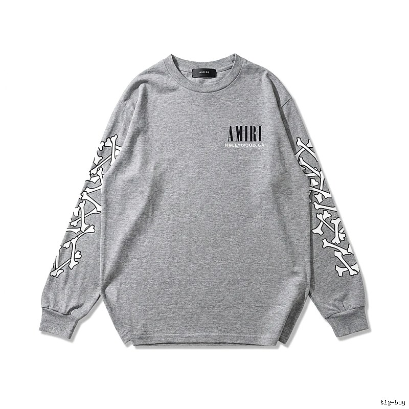 AMIRI Bone Pattern Trendy Cool Gray Sweatshirt