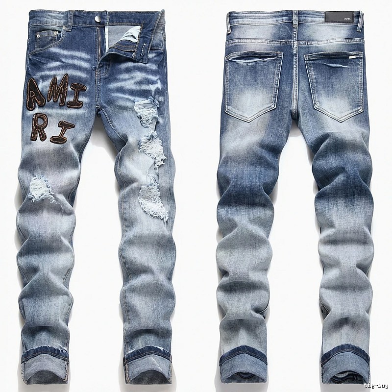 AMIRI Gradient Ripped Jeans