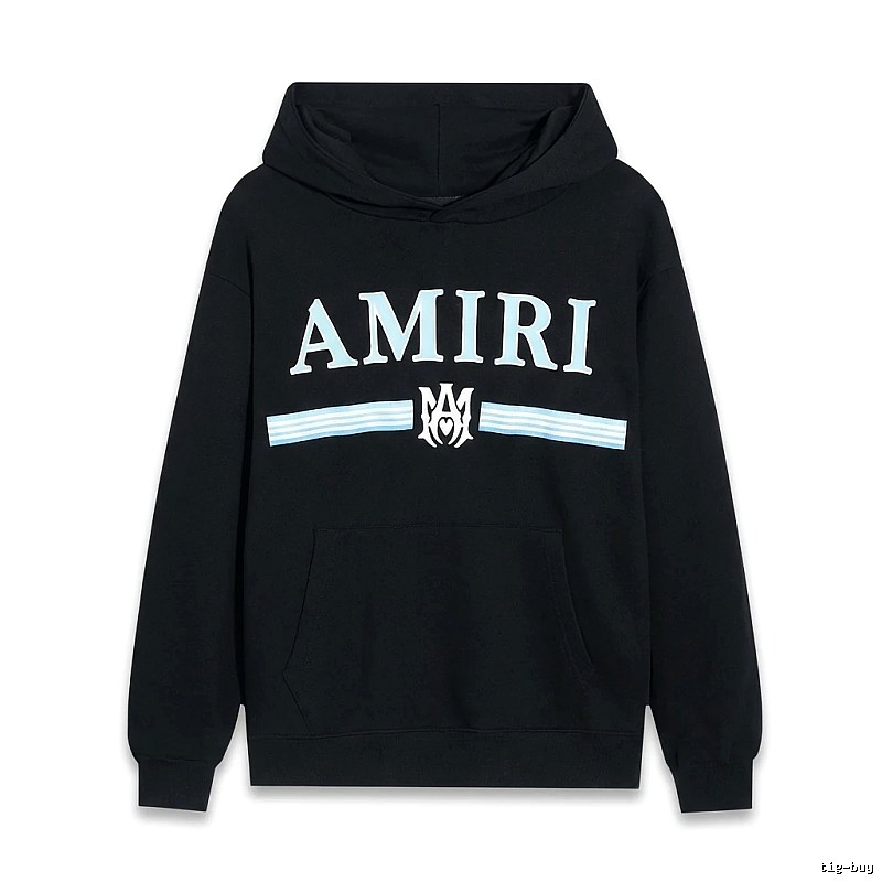 AMIRI letter-printing style black sweatshirt