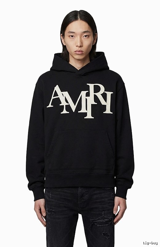 AMIRI letter-style black sweatshirt