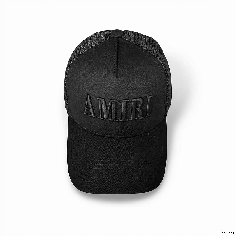 AMIRI minimalist black hat