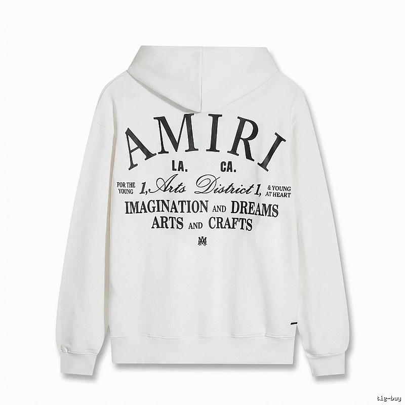 AMIRI Printed Casual Style White Hoodie