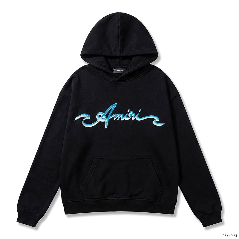 AMIRI Trendy Style Black Hoodie